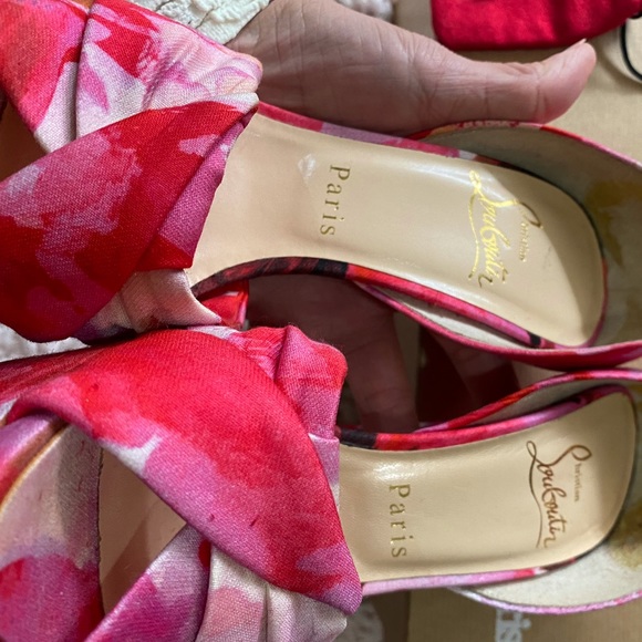 CHRISTIAN LOUBOUTIN Pink Popi Fabric Volpi - Picture 5 of 14